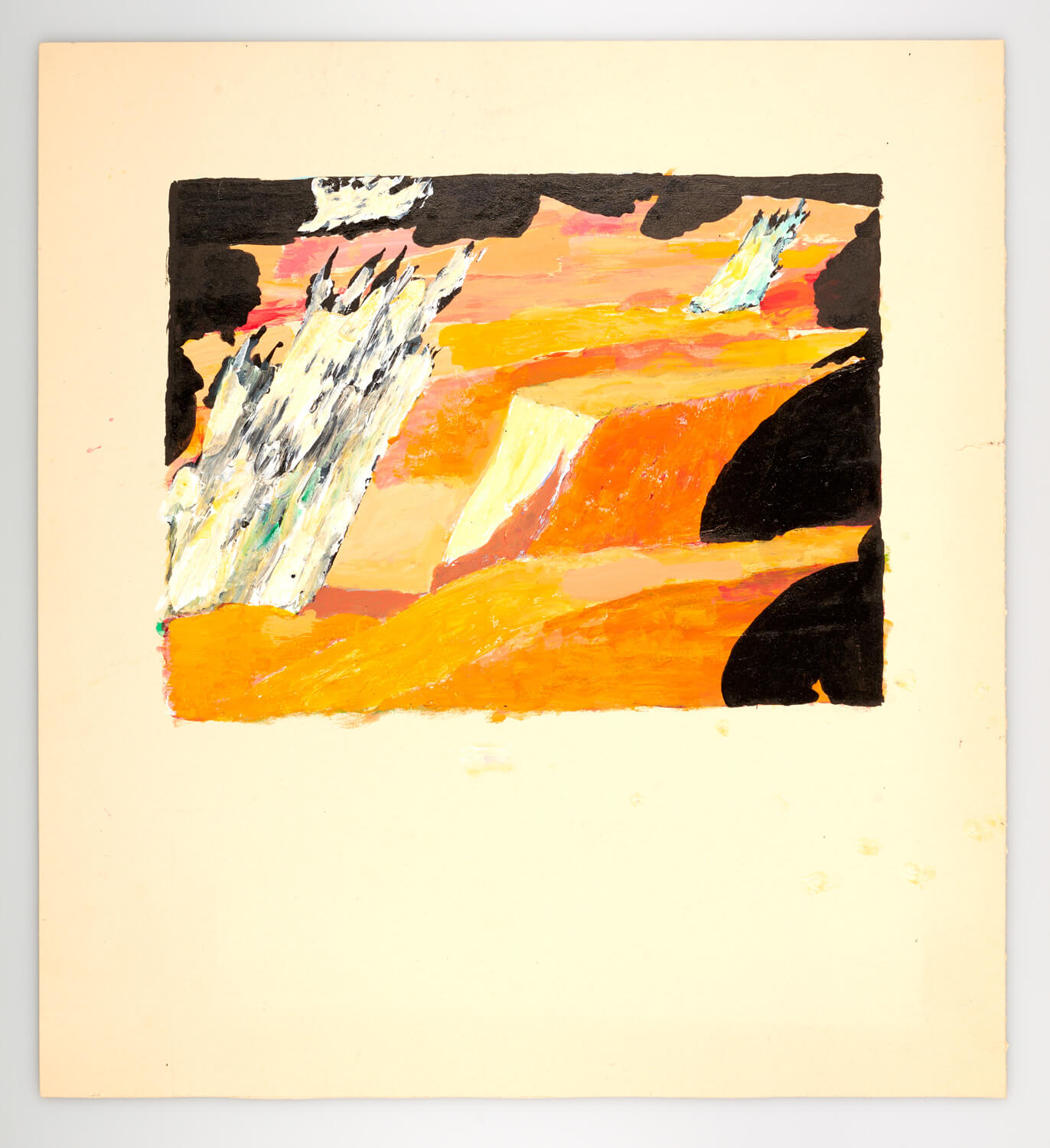 JB180 - Landscape - 1978 - 31 x 41 cm - Gouache on card