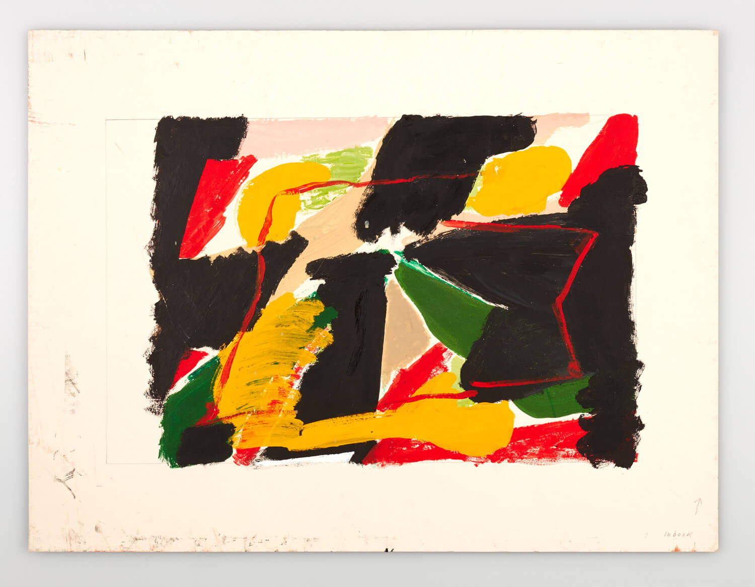 JB183 - Landscape - 1990 - 27 x 37 cm - Gouache on card