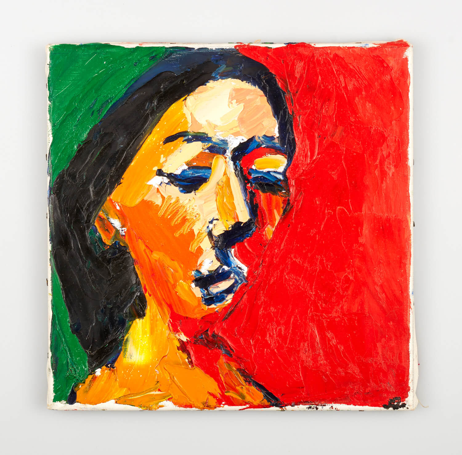 JB239 - Woman's Head - 1995 - 30 x 30 cm - Oil on canvas