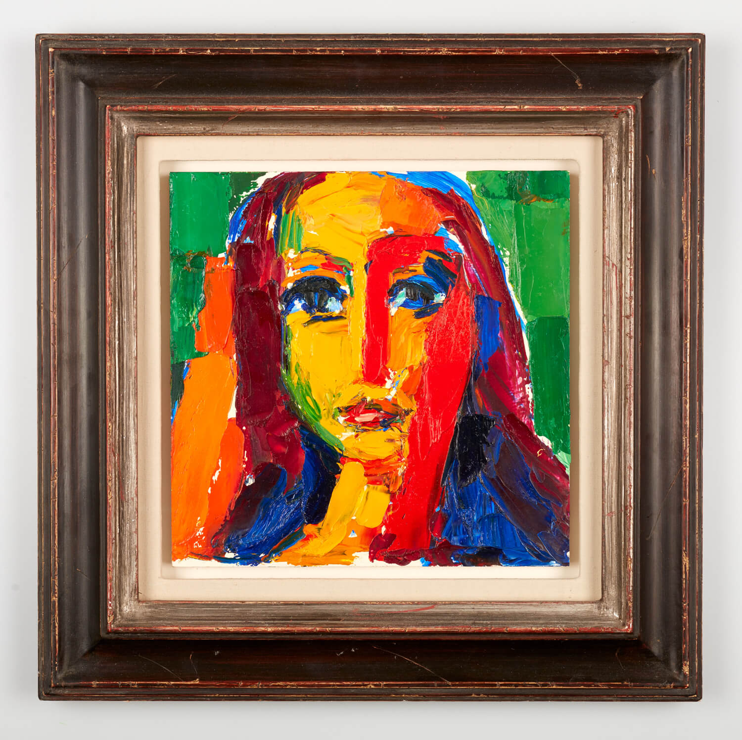 JB246 - Woman's Head - 1993 - 30 x 30 cm - Oil on panel